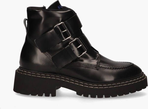 Nubikk Stijlvolle Chunky Fur Platte Muiltjes Black Dames - Foto 4