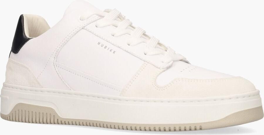 NUBIKK Lage Sneakers Heren Basket Court Maat: 42 Materiaal: Leer Kleur: Wit