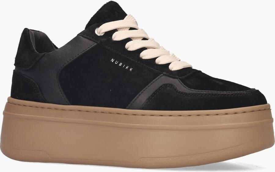 NUBIKK Lage Sneakers Dames Bayou Platform Maat: 37 Materiaal: Suède Kleur: Zwart
