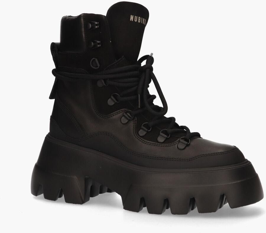 Nubikk Flore Montagne biker boot van leer met nubuck details - Foto 4