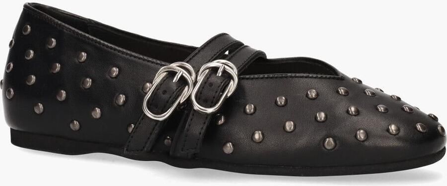 NUBIKK Ballerina Dames Gisele Grace Studs Maat: 38 Materiaal: Leer Kleur: Zwart - Foto 4