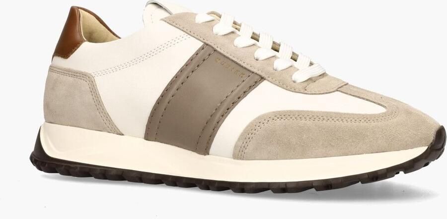 NUBIKK Lage Sneakers Heren Glen Hendrix Maat: 45 Materiaal: Leer Kleur: Beige