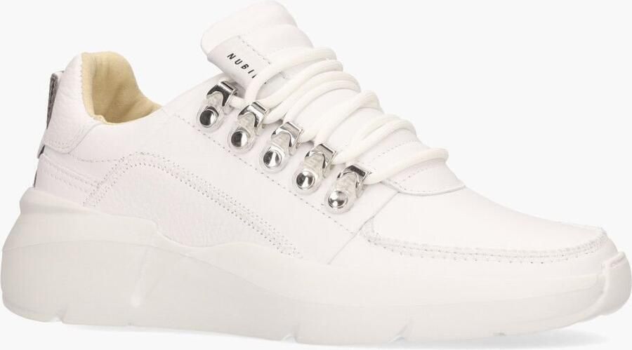 NUBIKK Lage Sneakers Dames Roque Roman Men Maat: 36 Materiaal: Leer Kleur: Wit - Foto 5