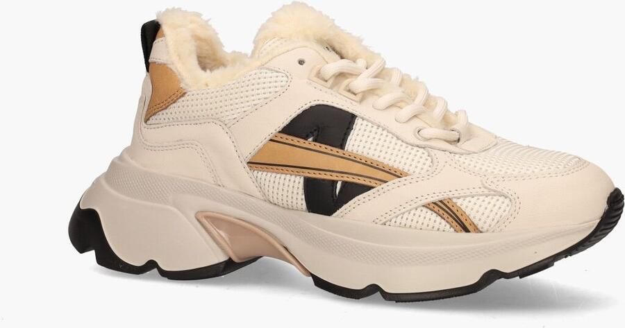 NUBIKK Lage Sneakers Dames Ross Nomad Fur Maat: 37 Materiaal: Leer Kleur: Beige - Foto 4