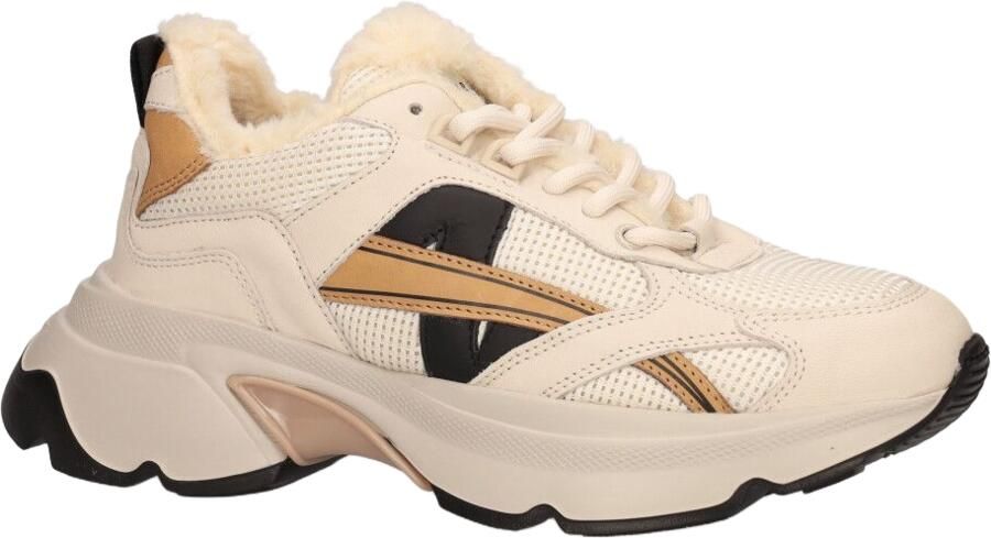 NUBIKK Lage Sneakers Dames Ross Nomad Fur Maat: 37 Materiaal: Leer Kleur: Beige - Foto 4