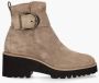 PAUL GREEN Enkellaarsjes Dames 9763 Maat: 42 5 Materiaal: Suède Kleur: Taupe - Thumbnail 4