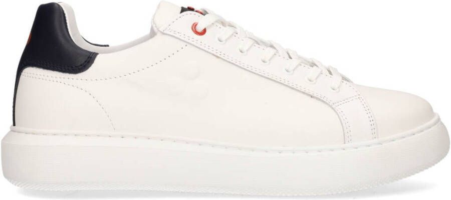 Peuterey Zwarte leren vetersneakers met rubberen zool Black Dames - Foto 15