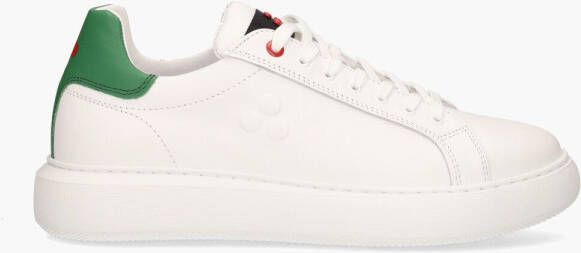 Peuterey Zwarte leren vetersneakers met rubberen zool Black Dames - Foto 14