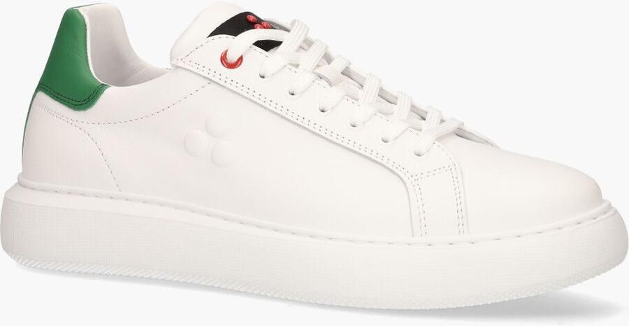 Peuterey Zwarte leren vetersneakers met rubberen zool Black Dames - Foto 15