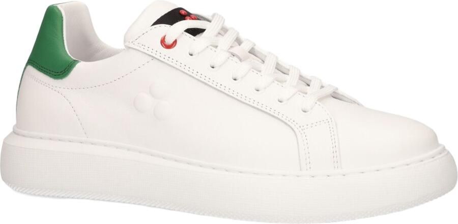 Peuterey Zwarte leren vetersneakers met rubberen zool Black Dames - Foto 16