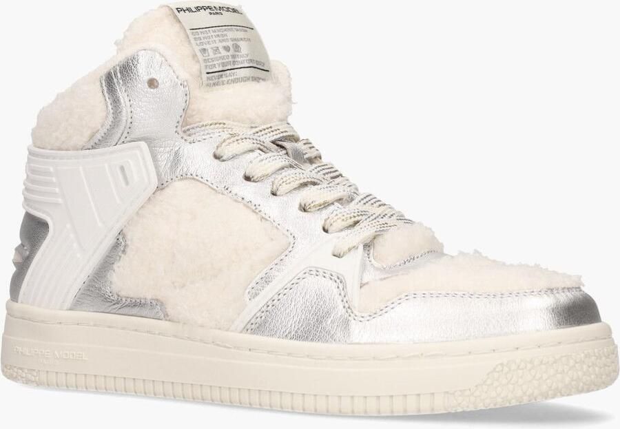 PHILIPPE MODEL Hoge Sneakers Dames La Grande Mid Woman Maat: 39 Materiaal: Leer Kleur: Wit - Foto 4