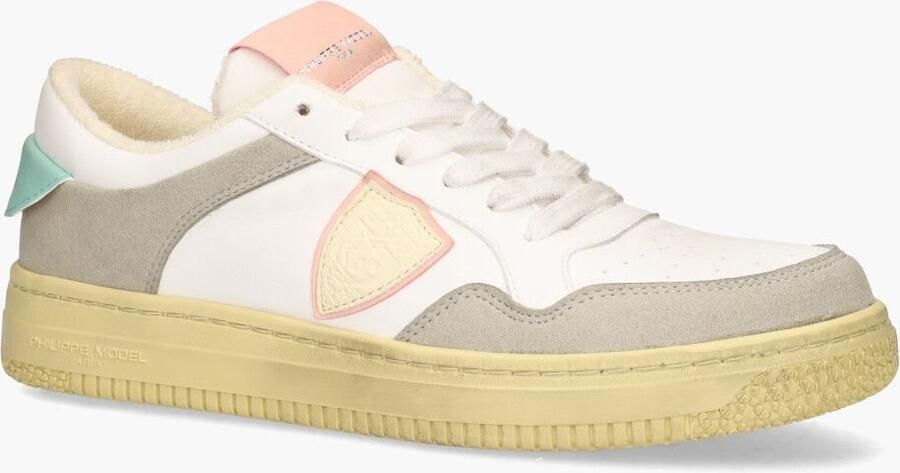 Philippe Model Lyon Wit Roze Groene Sneaker Meerkleurig Dames - Foto 8