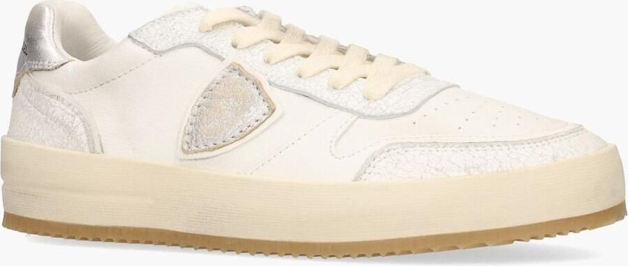PHILIPPE MODEL Lage Sneakers Dames Nice Low Woman Maat: 41 Materiaal: Leer Kleur: Wit - Foto 7