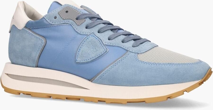 PHILIPPE MODEL Lage Sneakers Heren Tropez Haute Low Man Maat: 47 Materiaal: Suède Kleur: Blauw - Foto 3