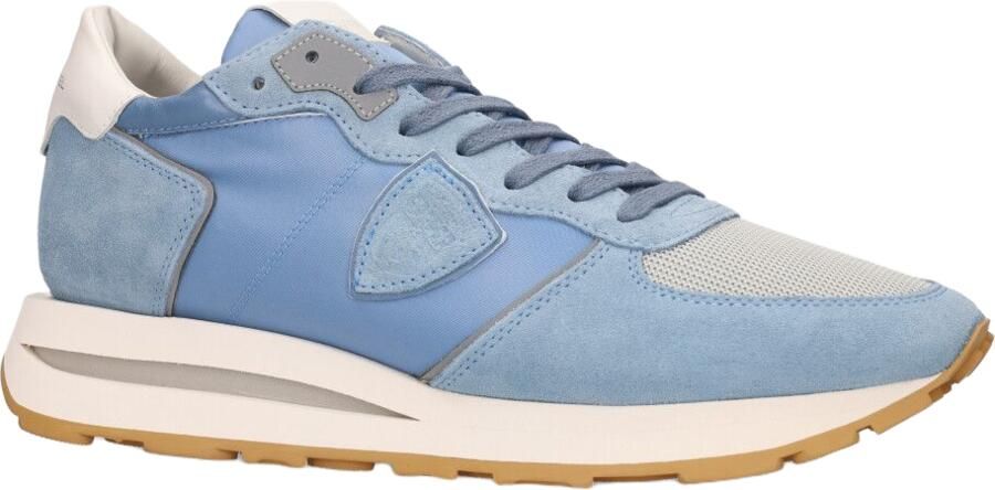 PHILIPPE MODEL Lage Sneakers Heren Tropez Haute Low Man Maat: 47 Materiaal: Suède Kleur: Blauw - Foto 4