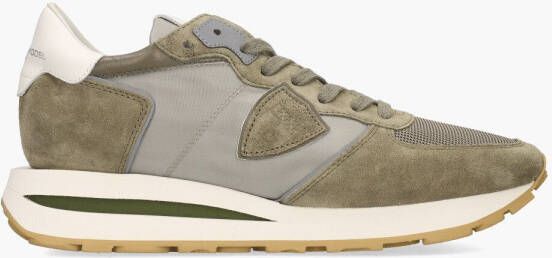 PHILIPPE MODEL Lage Sneakers Heren Tropez Haute Low Man Suède Groen - Foto 6