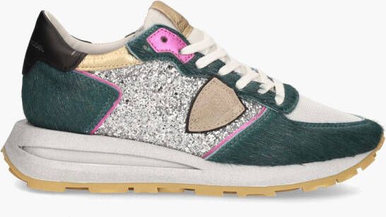 Philippe Model Glamoureuze Tropez Haute Sneakers voor Vrouwen Groen Dames - Foto 2