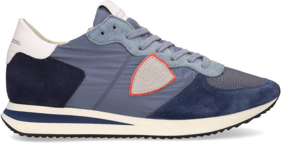 Philippe Model Italiaanse Suède Sneakers voor Heren Blauw Heren - Foto 3