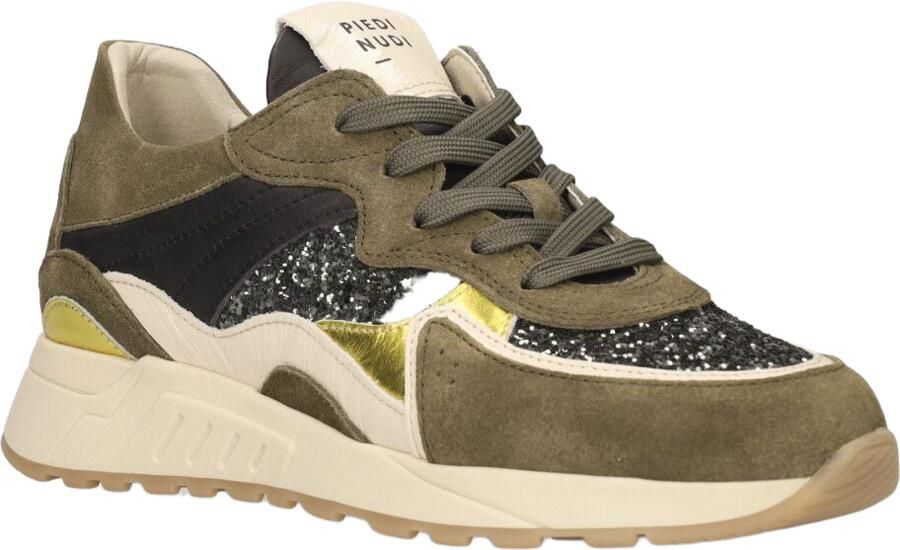 PIEDI NUDI PiediNudi Lage Sneakers Dames Selva 17.01 Maat: 36 Materiaal: Leer Kleur: Groen - Foto 5