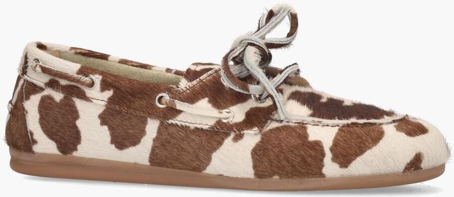 POSA Mocassins Dames Boat Loafer Maat: 40 Materiaal: Ponyhair Kleur: Bruin - Foto 2