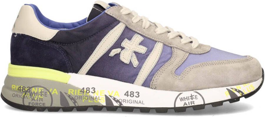 Premiata Grijze Lander Sneakers met Gekleurde Zool Multicolor Heren - Foto 11