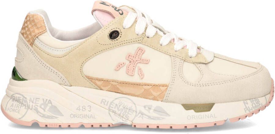 PREMIATA Lage Sneakers Dames Mase-d Maat: 40 Materiaal: Suède Kleur: Beige - Foto 9