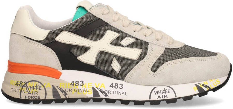 Premiata Mick 6166 Sneakers in Donkergrijs met Kleurrijk Detail Gray Heren - Foto 8