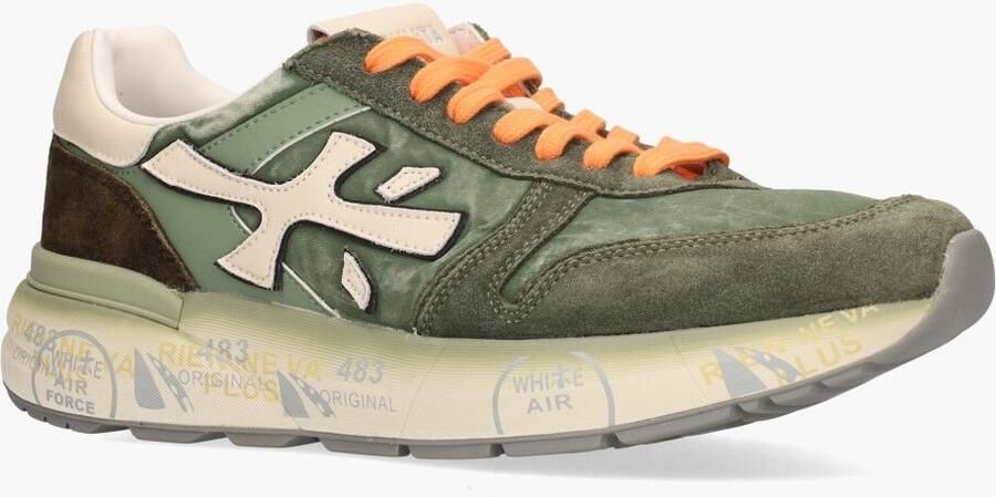 Premiata Groene Sneakers met Suède Leren Rand - Foto 2