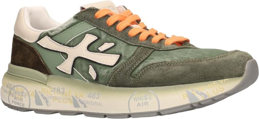Premiata Groene Sneakers met Suède Leren Rand - Foto 3