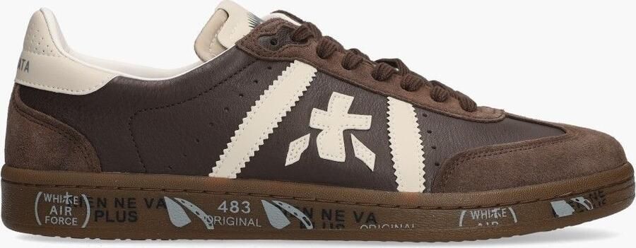 PREMIATA Lage Sneakers Heren Mick Maat: 44 Materiaal: Suède Kleur: Bruin - Foto 5