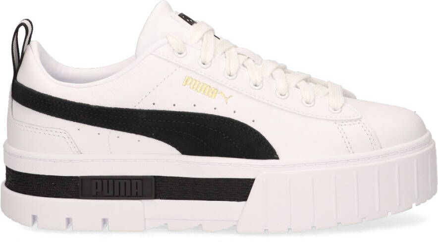 Puma Mayze Lth Wn's Fashion sneakers Schoenen white black maat: 37.5 beschikbare maaten:36 37.5 38.5 40.5 41 42 - Foto 5