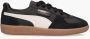 Puma Palermo Lth Black Feather Gray Gum Zwart Leer Lage sneakers Unisex - Thumbnail 3