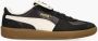 PUMA Palermo Premium Sneakers Leren Sneaker Zwart - Thumbnail 3