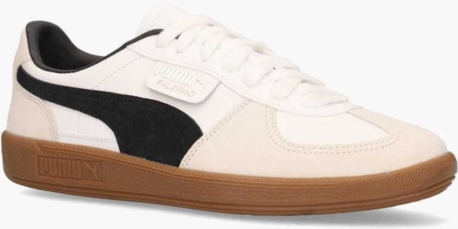 Puma Palermo Lth White Vapor Gray Gum Wit Leer Lage sneakers Unisex - Foto 10