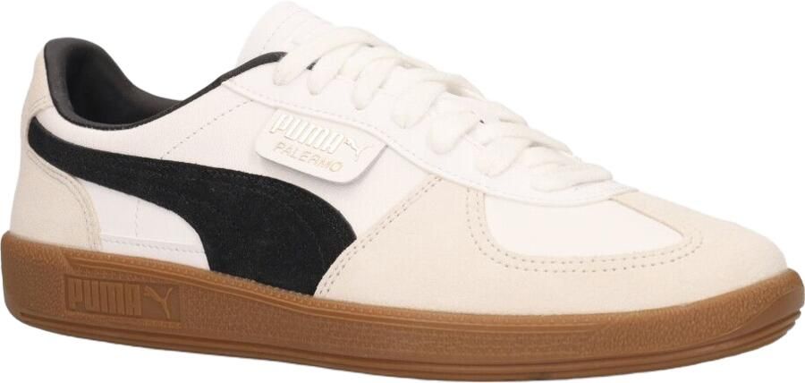 Puma Palermo Lth White Vapor Gray Gum Wit Leer Lage sneakers Unisex - Foto 13