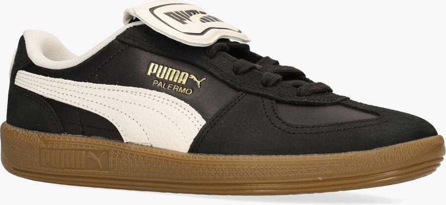 PUMA Palermo Premium Sneakers Leren Sneaker Zwart - Foto 4