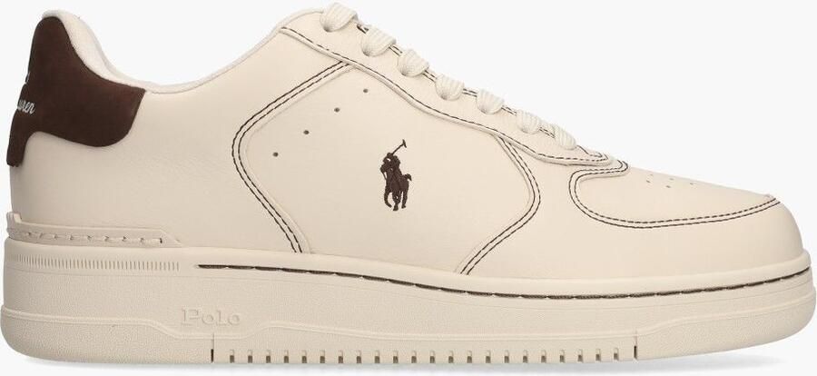 Polo Ralph Lauren Masters Court sneakers low top ecru Leer Unisex