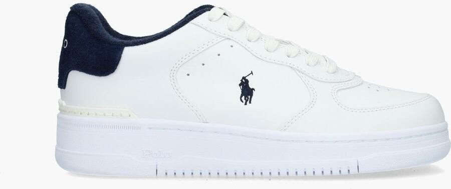 POLO Ralph Lauren Masters Court PP leren sneakers wit donkerblauw - Foto 3