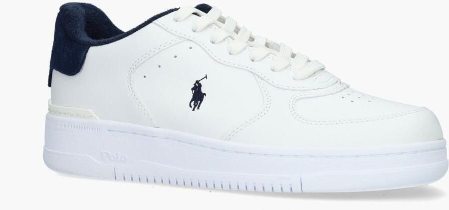 POLO Ralph Lauren Masters Court PP leren sneakers wit donkerblauw - Foto 2