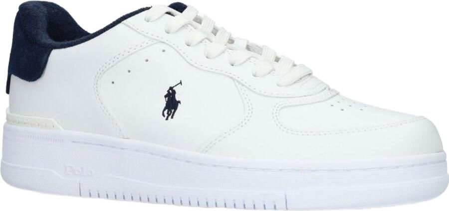 POLO Ralph Lauren Masters Court PP leren sneakers wit donkerblauw - Foto 3