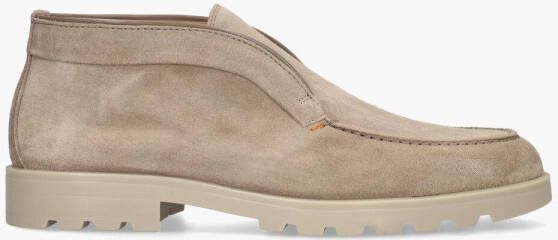 SANTONI Instappers Heren Sue Spiegel Klep Instap Gz Maat: 42 5 Materiaal: Suède Kleur: Taupe