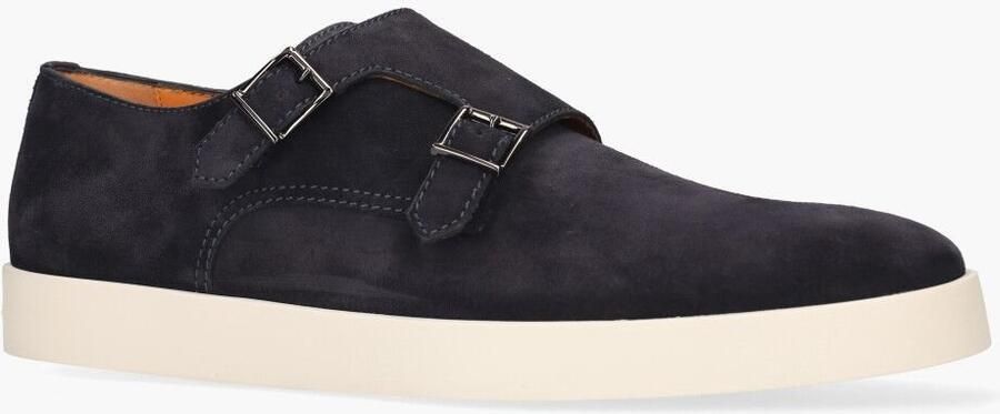 Santoni Stijlvolle heren sneakers van leer Blauw Heren - Foto 3