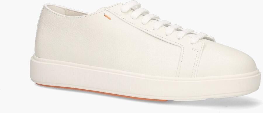SANTONI Sneakers Heren Biking Maat: 10 Materiaal: Leer Kleur: Wit - Foto 14