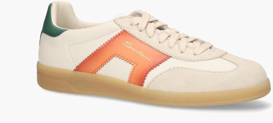 Santoni 21965 Off-White Multicolor