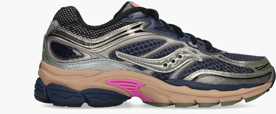 SAUCONY Lage Sneakers Progrid Omni 9 Maat: 40 Materiaal: Mesh Kleur: Blauw