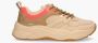 Anders SCOTCH & SODA Celest Cream meerkleurige beige sneakers voor dames - Thumbnail 3