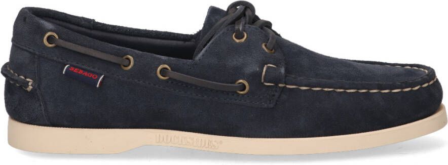 Sebago Veterschoen Heren Portland Flesh Out Blue Navy Blauw - Foto 13