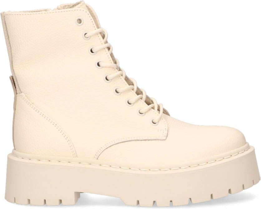 Steve Madden Skylar Veterschoenen Hoog gebroken wit - Foto 7