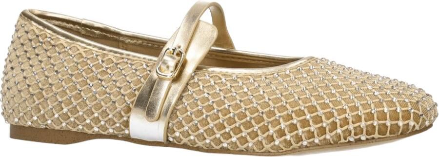 Steve Madden Rejoice-R ballerina's met strass steentjes goud - Foto 6