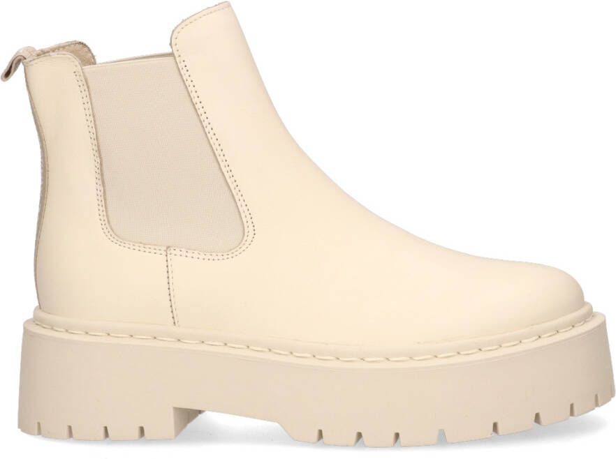Steve Madden Veerly Boots Bone Suède en Leren Enkellaarzen Beige Dames - Foto 4